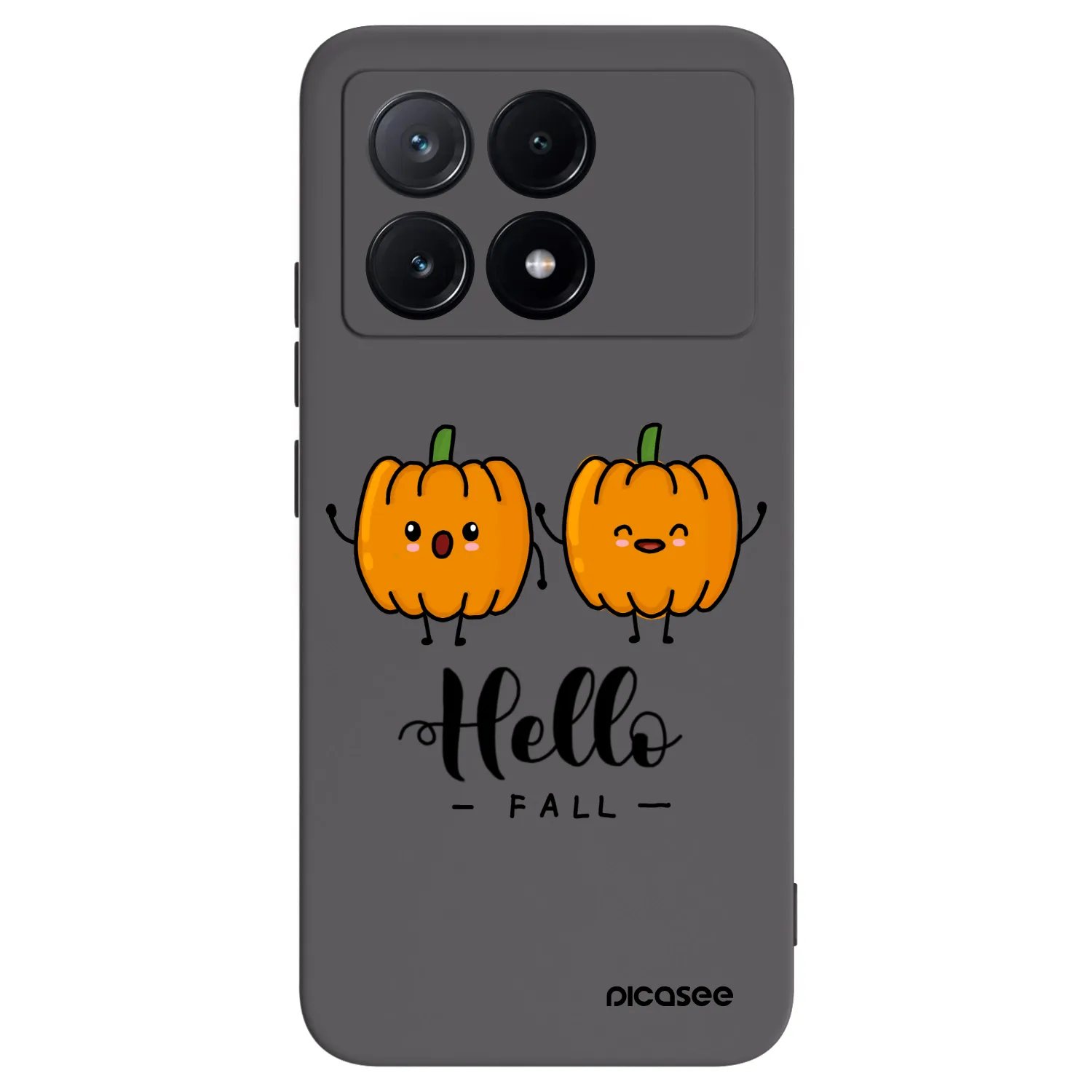 Picasee silikónový čierny obal pre Xiaomi Poco X6 Pro - Hallo Fall