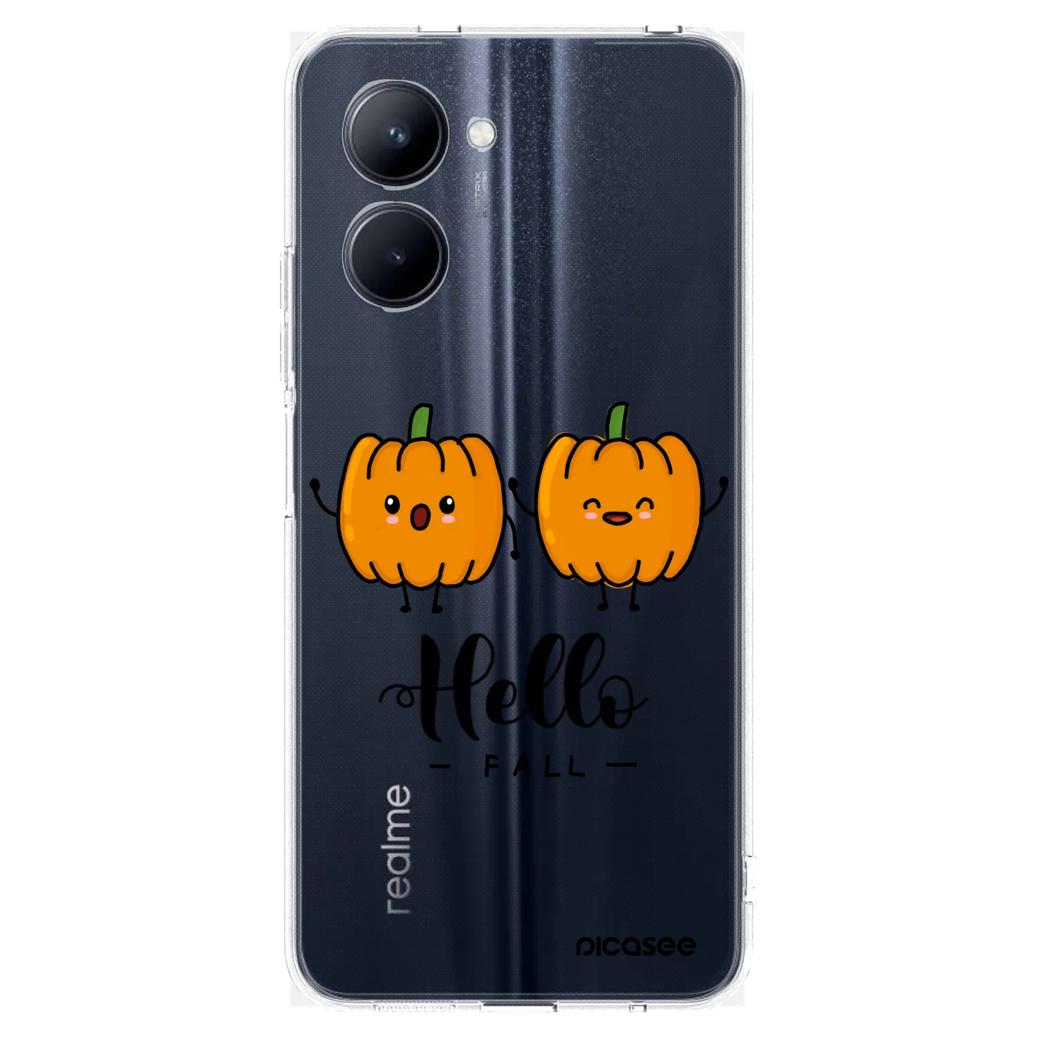Picasee silikónový prehľadný obal pre Realme C33 (2023) - Hallo Fall