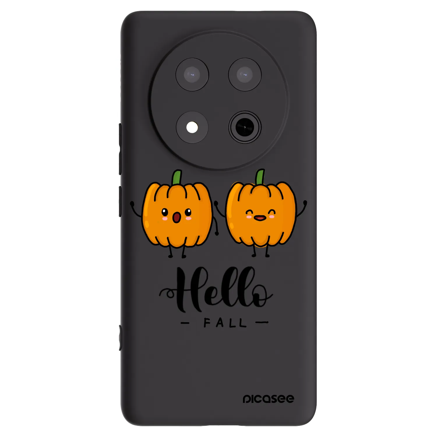 Picasee silikónový čierny obal pre Honor Magic7 Lite 5G - Hallo Fall