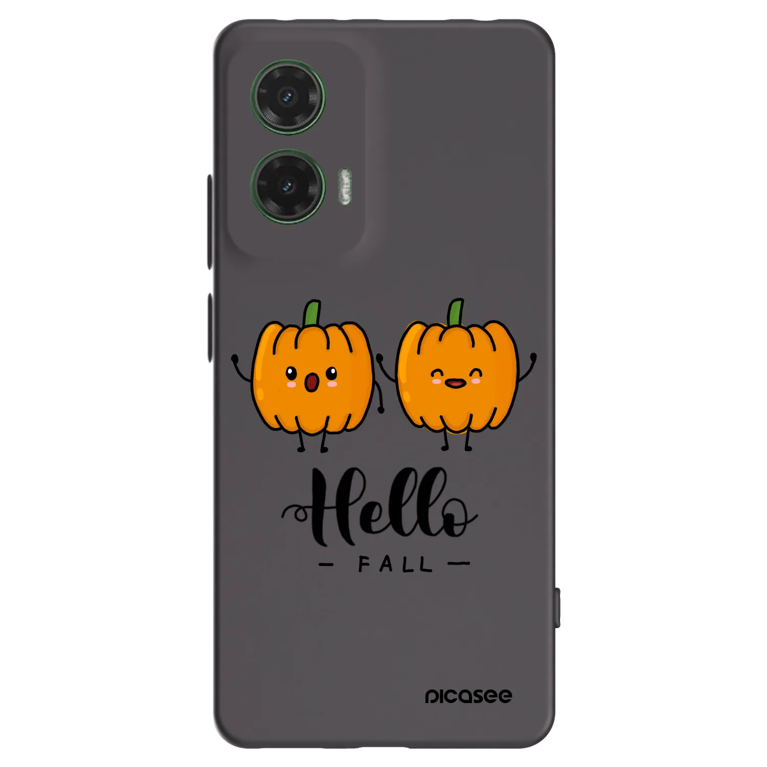Picasee silikónový čierny obal pre Motorola Moto G35 5G - Hallo Fall