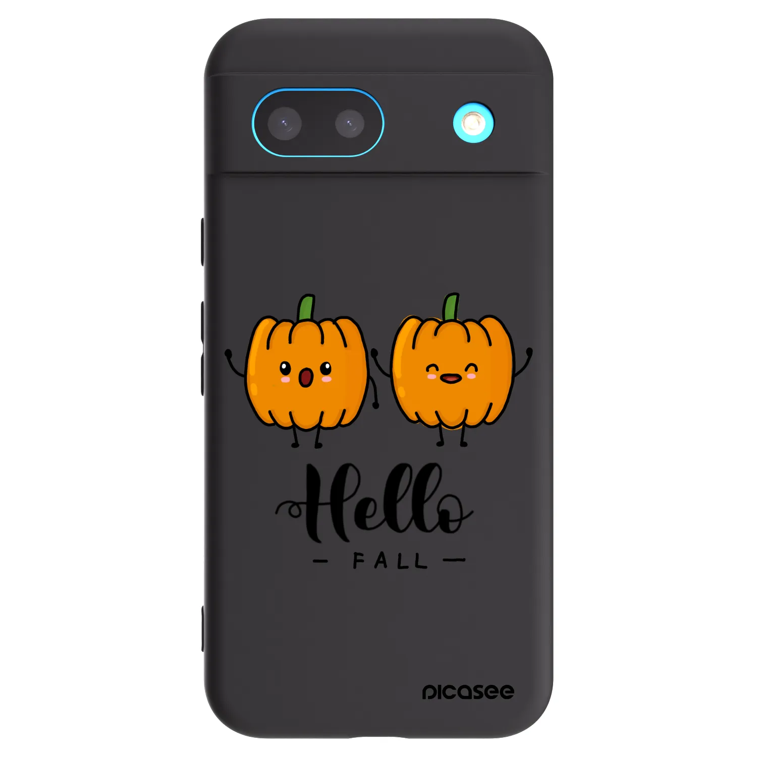 Picasee silikónový čierny obal pre Google Pixel 8a - Hallo Fall