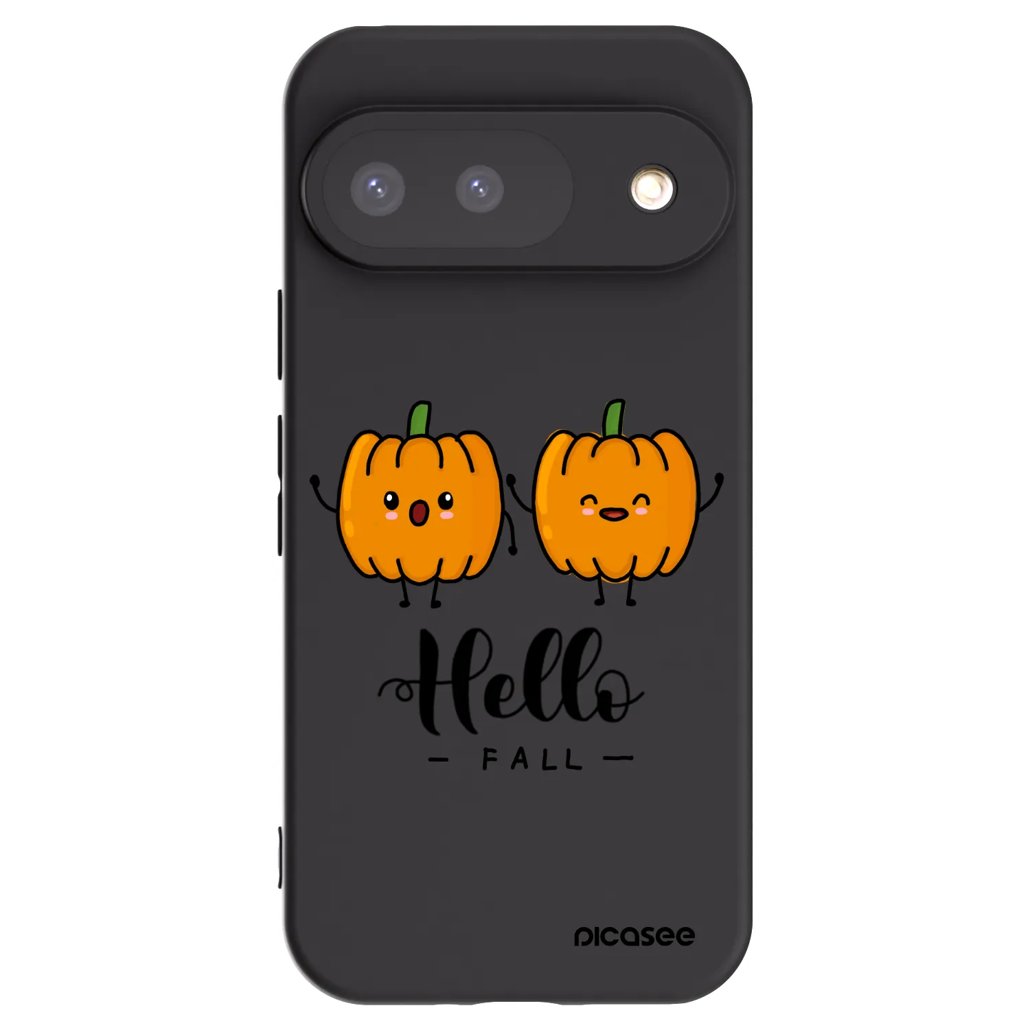 Picasee silikónový čierny obal pre Google Pixel 9 - Hallo Fall