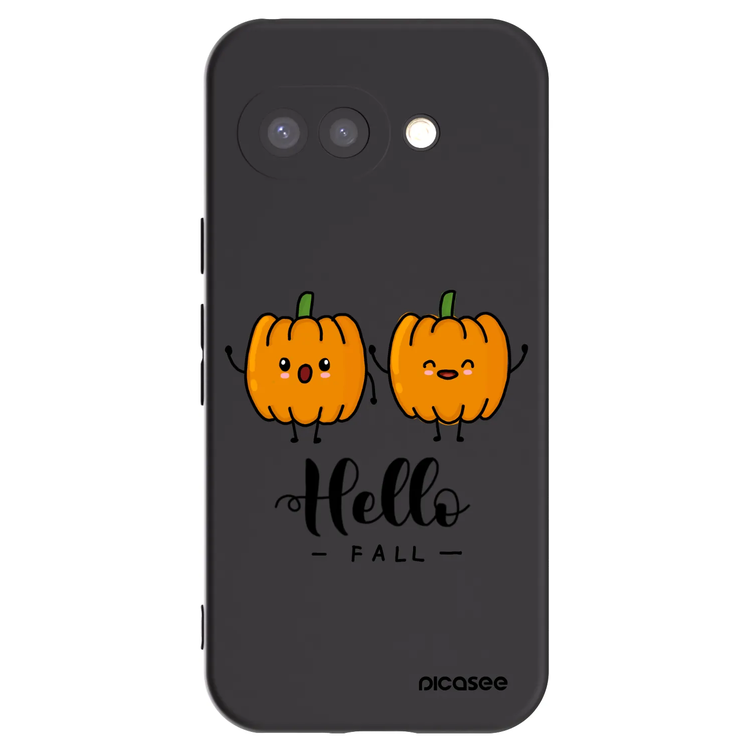 Picasee silikónový čierny obal pre Google Pixel 9a - Hallo Fall