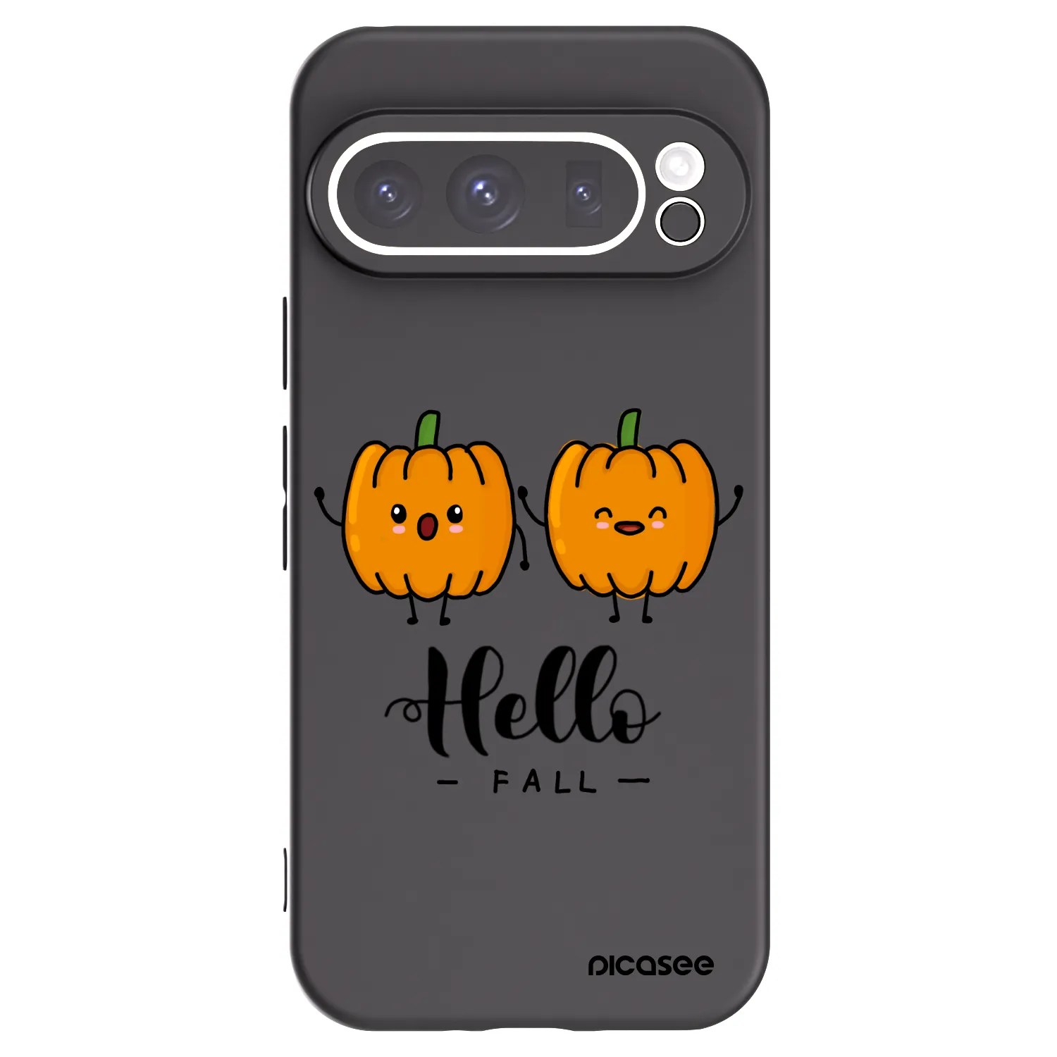 Picasee silikónový čierny obal pre Google Pixel 9 Pro XL - Hallo Fall