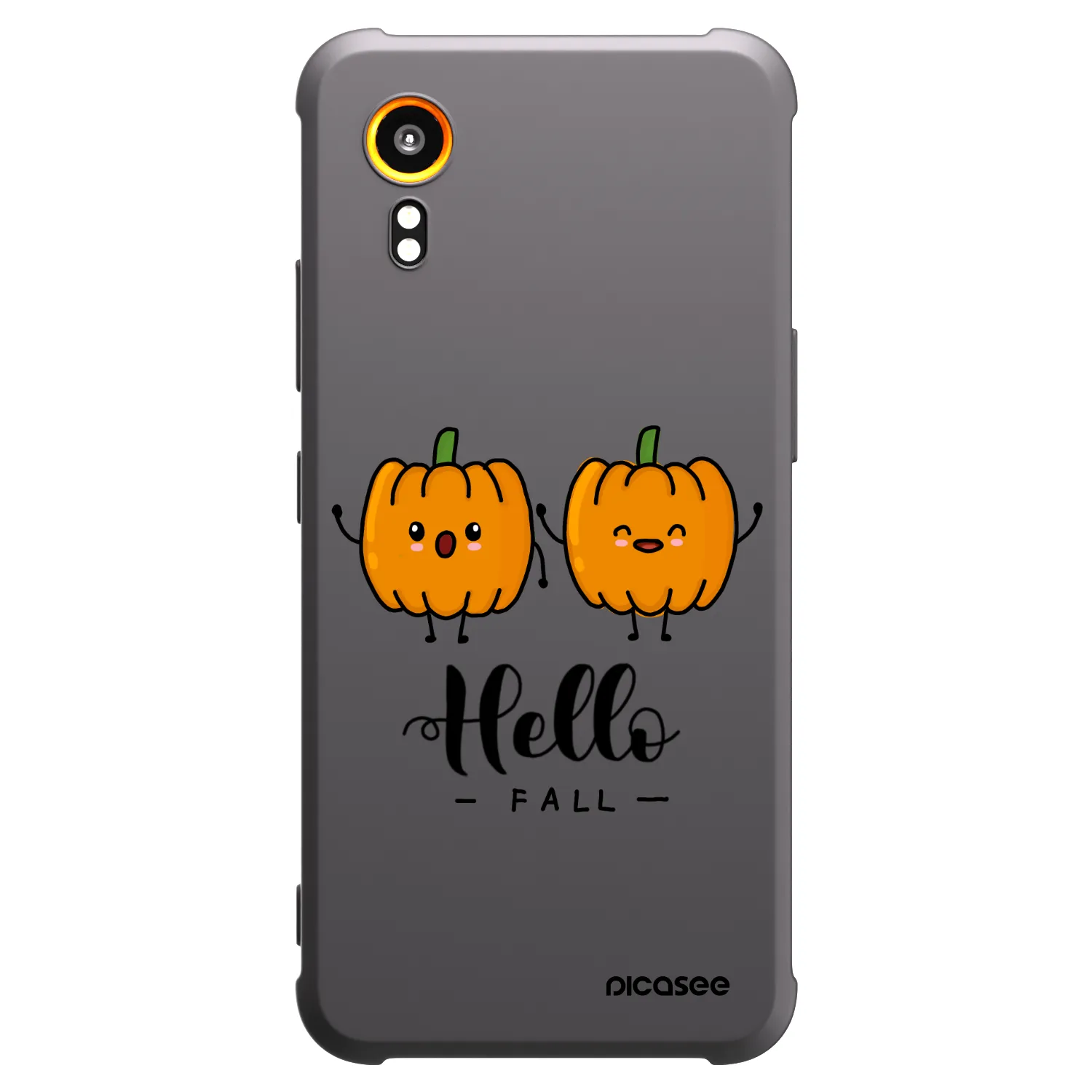Picasee silikónový čierny obal pre Samsung Galaxy XCover 7 - Hallo Fall