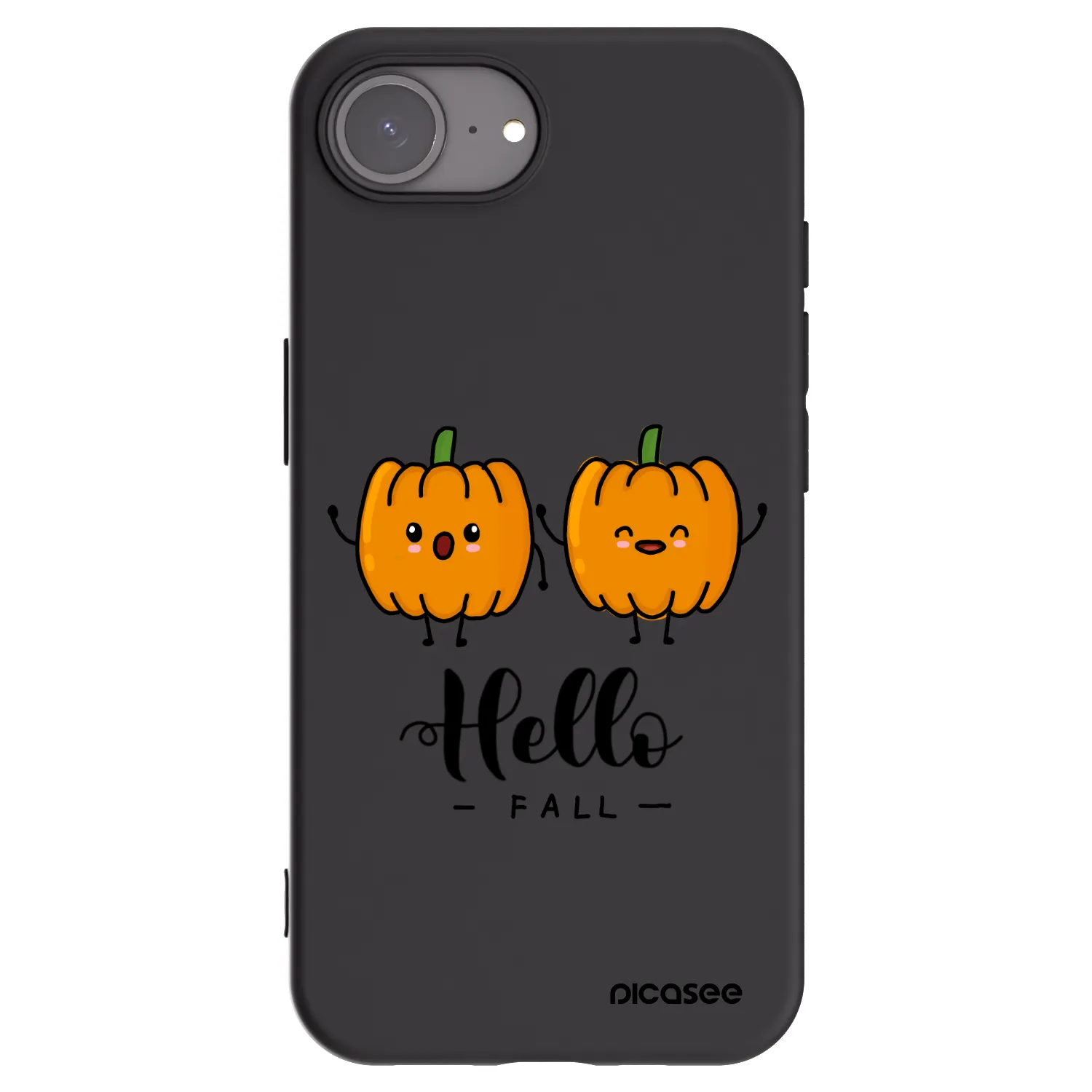 Picasee silikónový čierny obal pre Apple iPhone 17e - Hallo Fall