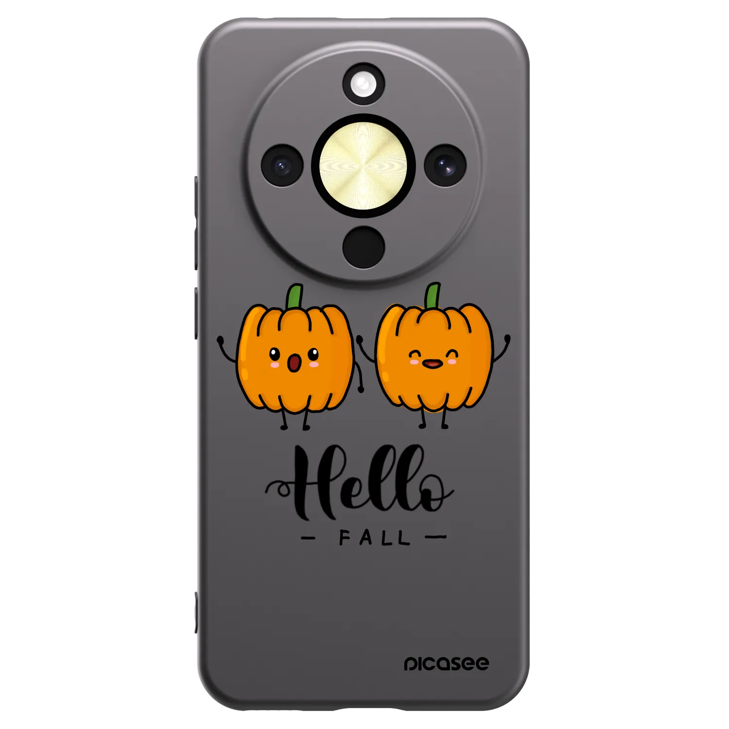 Picasee silikónový čierny obal pre Honor Magic8 Lite 5G - Hallo Fall