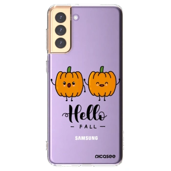 Picasee silikónový prehľadný obal pre Samsung Galaxy S21+ 5G G996F - Hallo Fall