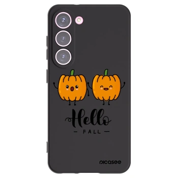 Picasee silikónový čierny obal pre Samsung Galaxy S23 5G - Hallo Fall