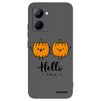 Picasee silikónový čierny obal pre Realme C33 (2023) - Hallo Fall