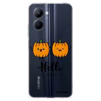 Picasee silikónový prehľadný obal pre Realme C33 (2023) - Hallo Fall