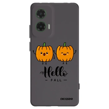 Picasee silikónový čierny obal pre Motorola Moto G35 5G - Hallo Fall