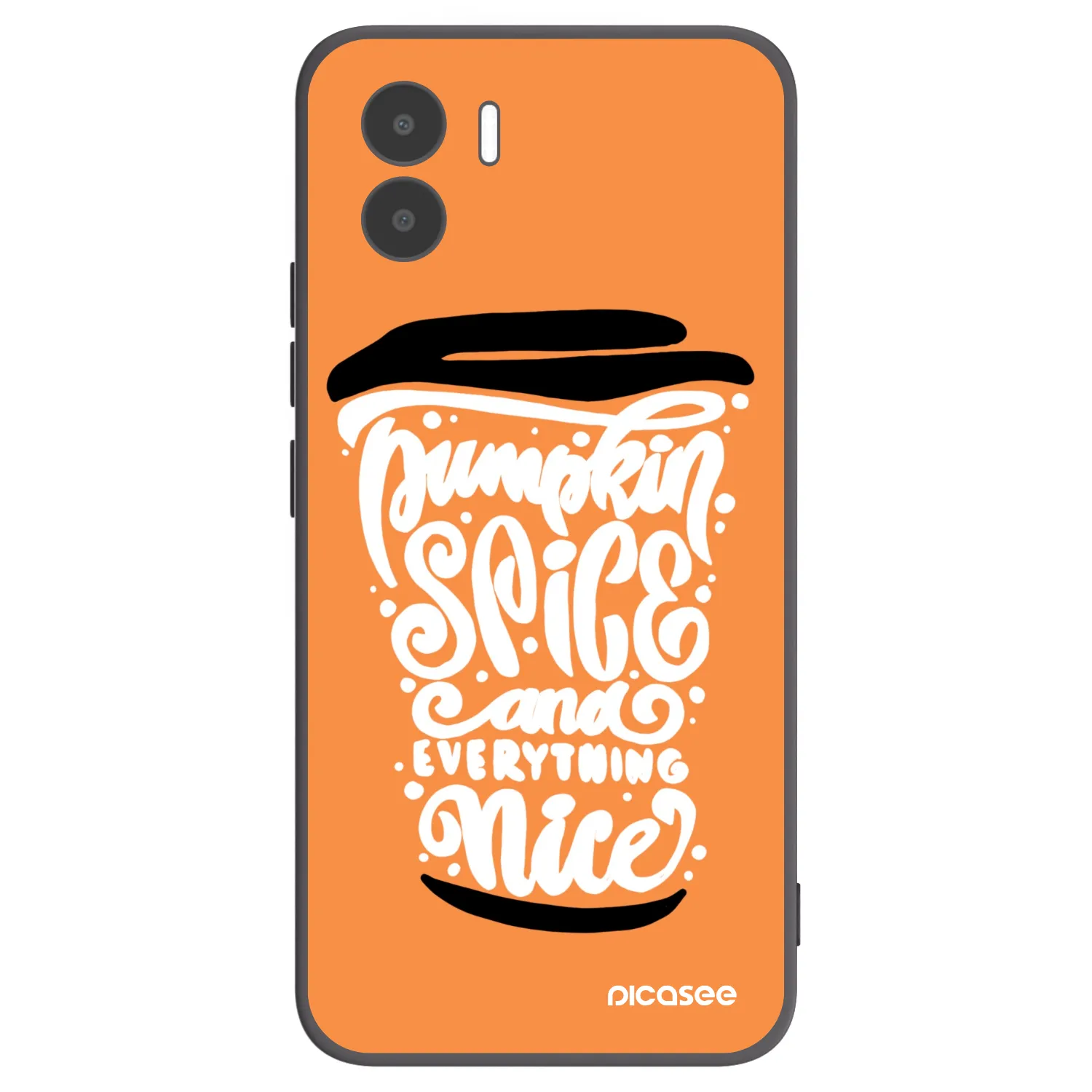 Picasee silikónový čierny obal pre Xiaomi Redmi A1 - Pumpkin coffee