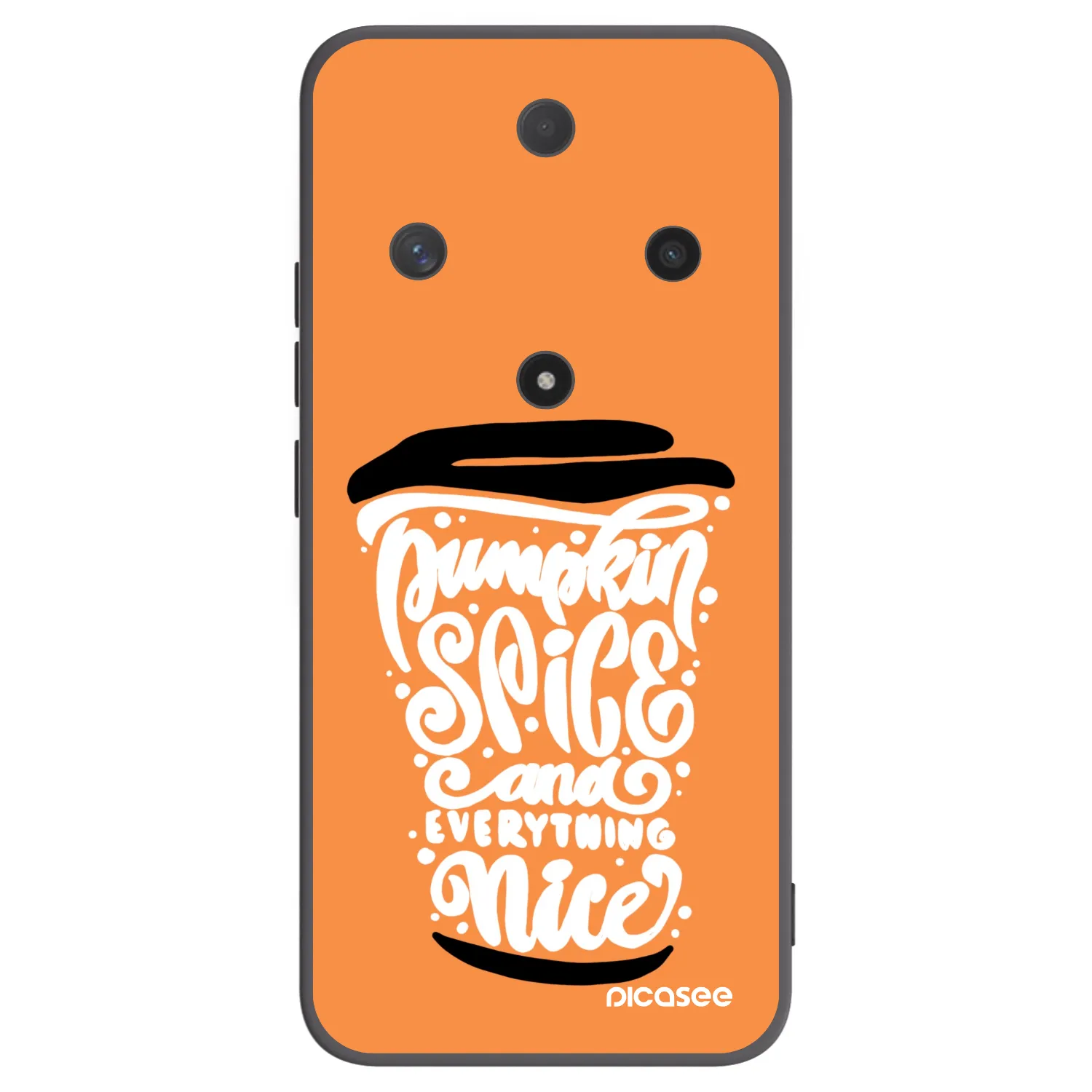 Picasee silikónový čierny obal pre Honor Magic6 Lite 5G - Pumpkin coffee