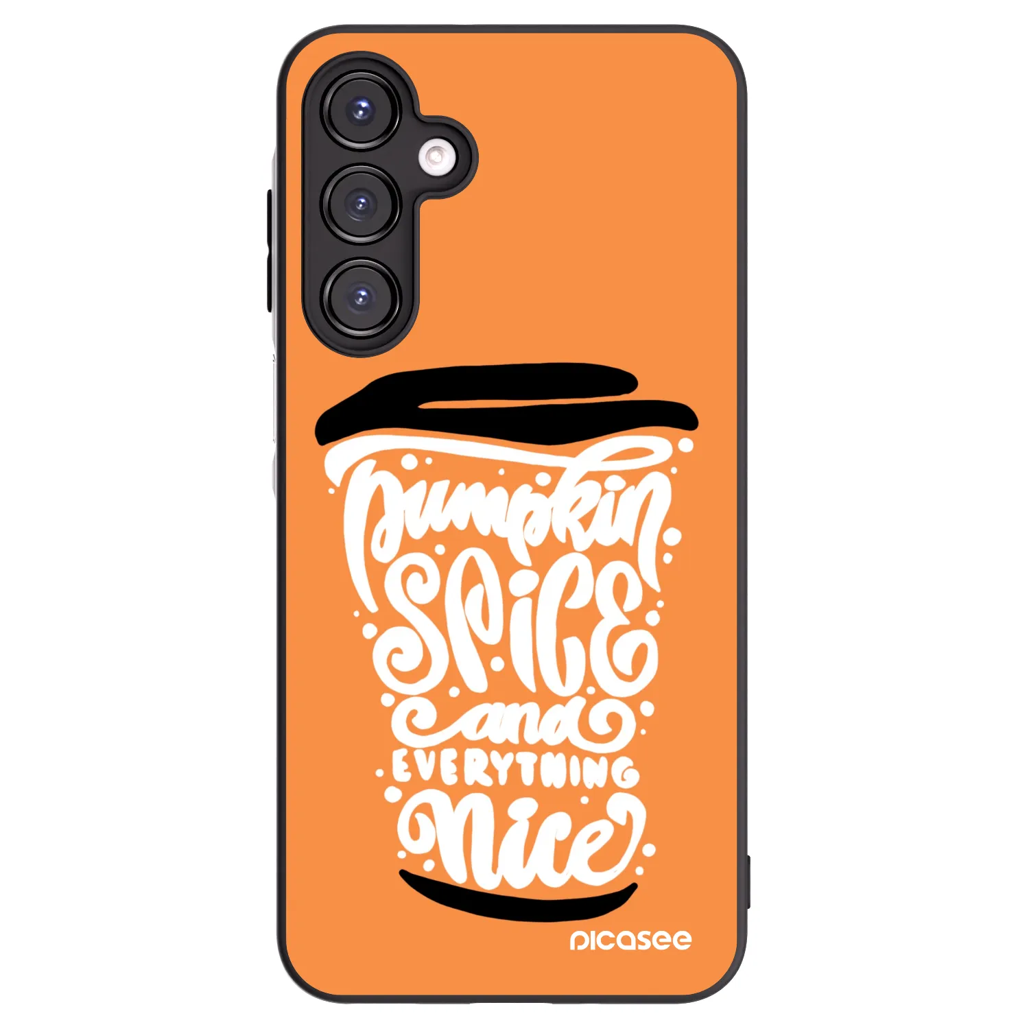 Picasee silikónový čierny obal pre Samsung Galaxy A16 5G - Pumpkin coffee