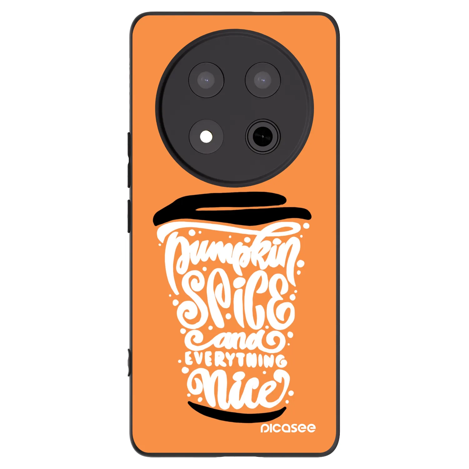 Picasee silikónový čierny obal pre Honor Magic7 Lite 5G - Pumpkin coffee