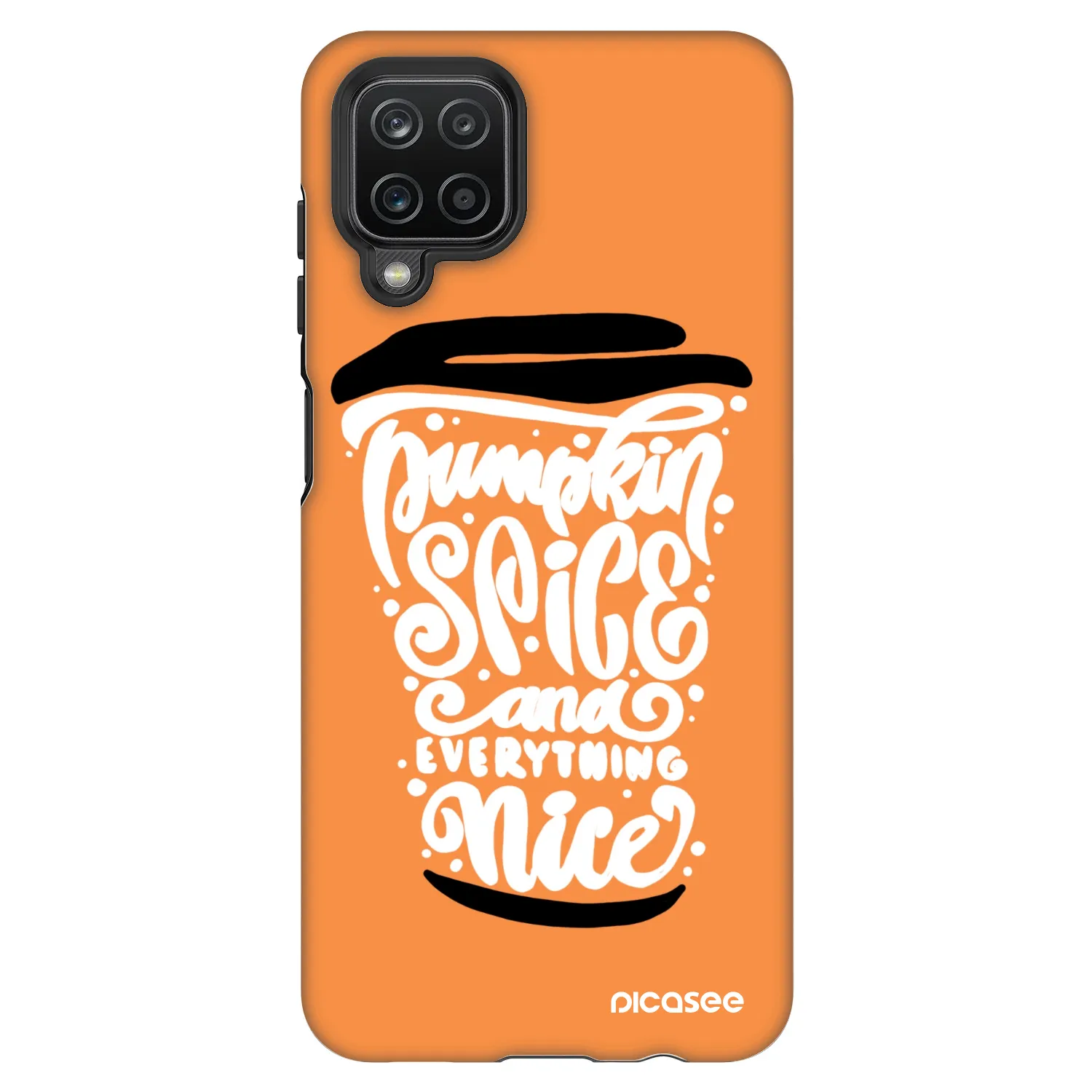 Picasee Fashion Case pre Samsung Galaxy A12 A125F - Pumpkin coffee