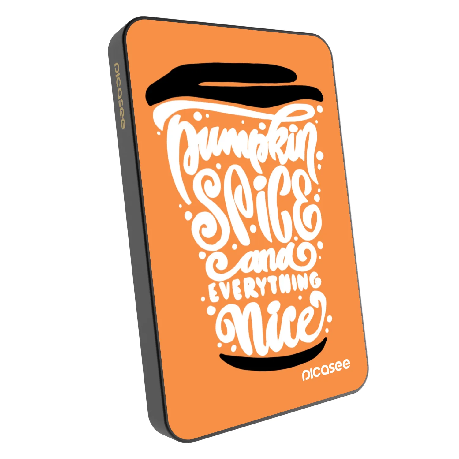Picasee Powerbanka s MagSafe 5 000 mAh Šedá - Pumpkin coffee