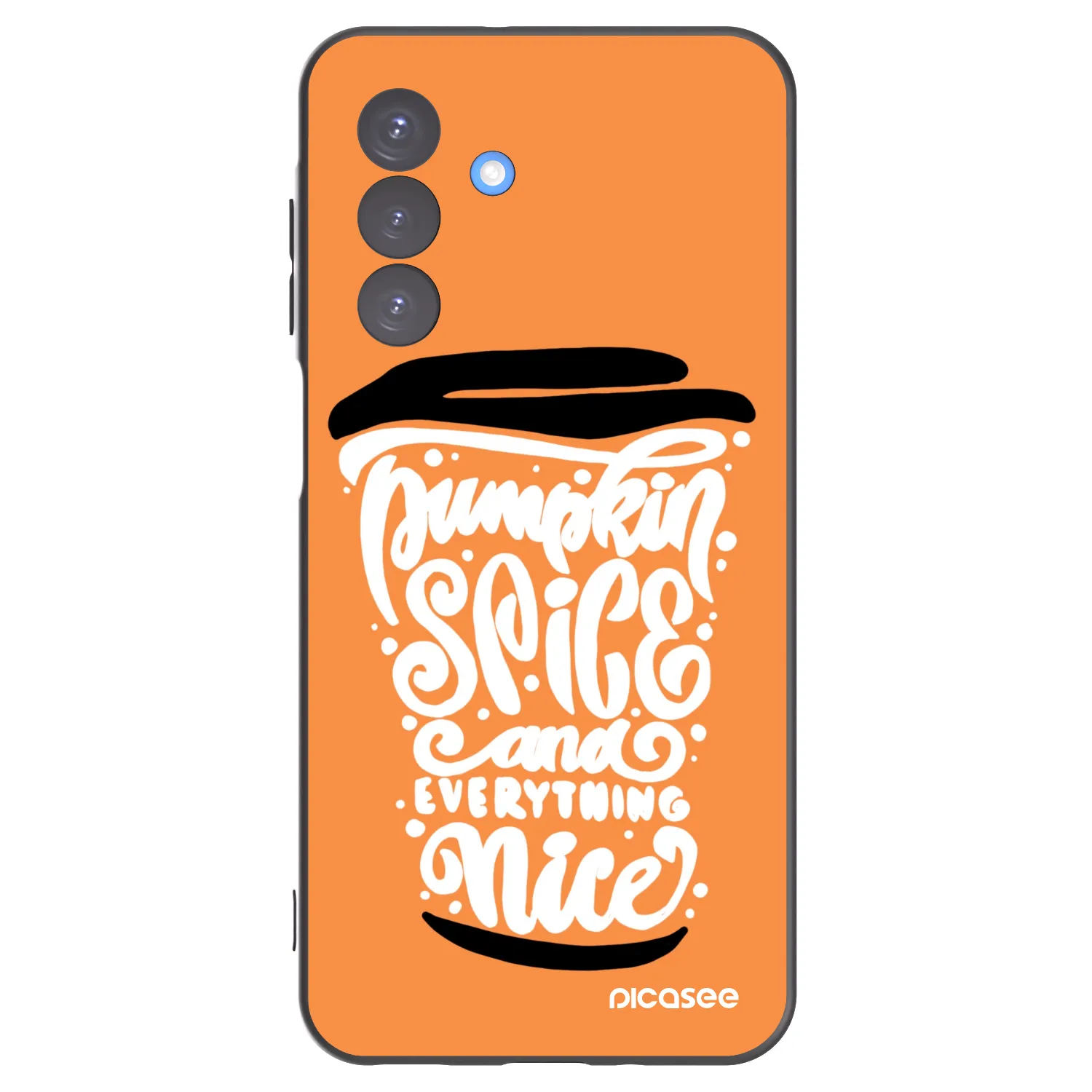 Picasee silikónový čierny obal pre Samsung Galaxy A17 5G - Pumpkin coffee