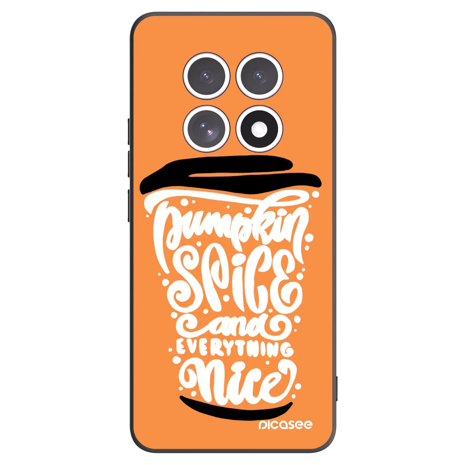 Picasee silikónový čierny obal pre Xiaomi Redmi Note 15 4G - Pumpkin coffee