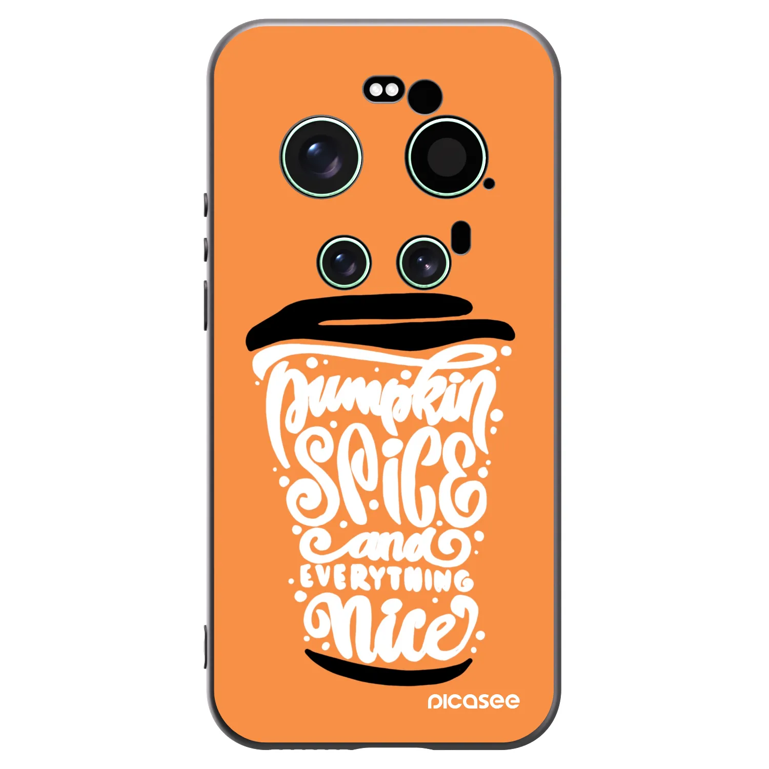 Picasee silikónový čierny obal pre Xiaomi 17 Ultra - Pumpkin coffee