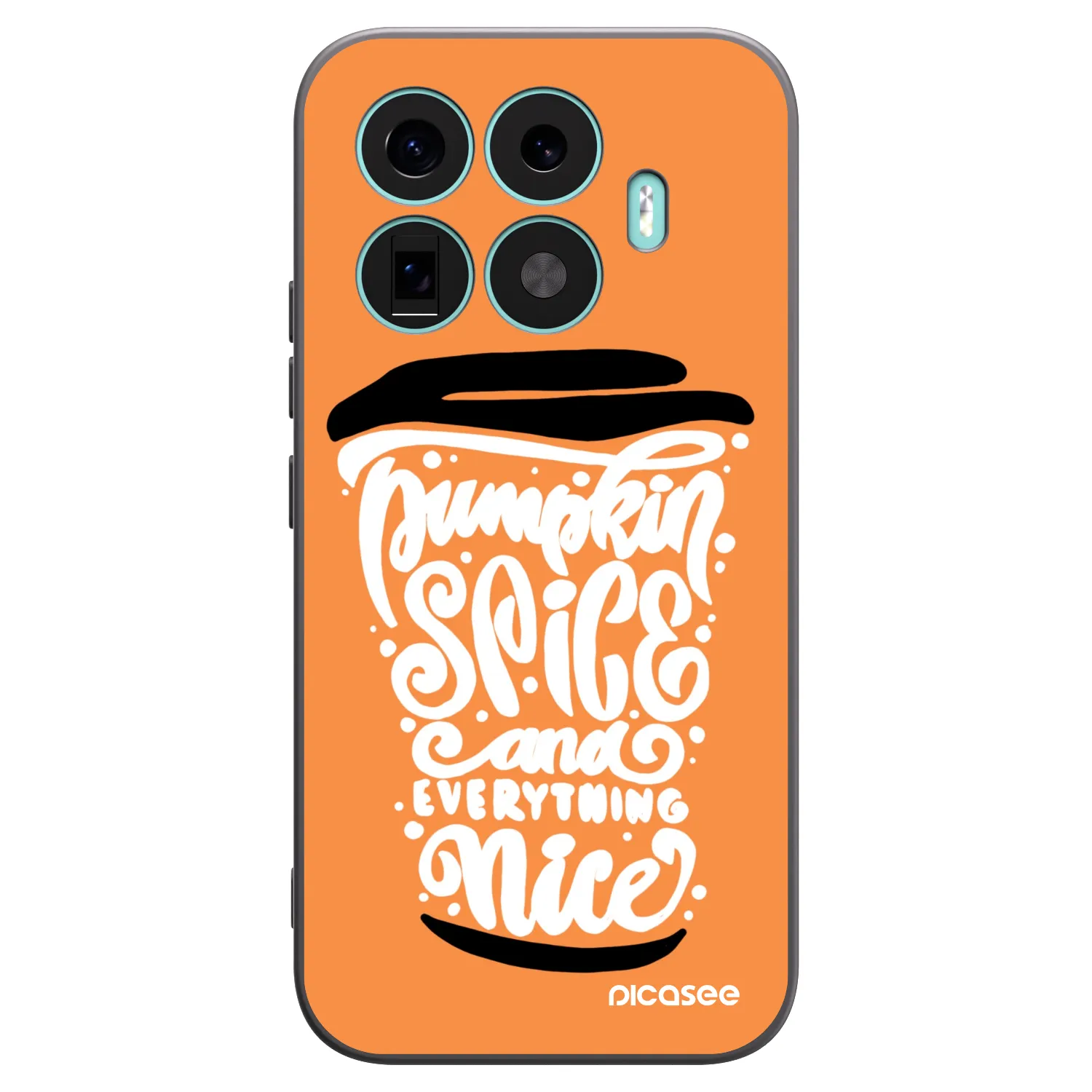 Picasee silikónový čierny obal pre Xiaomi 17T - Pumpkin coffee