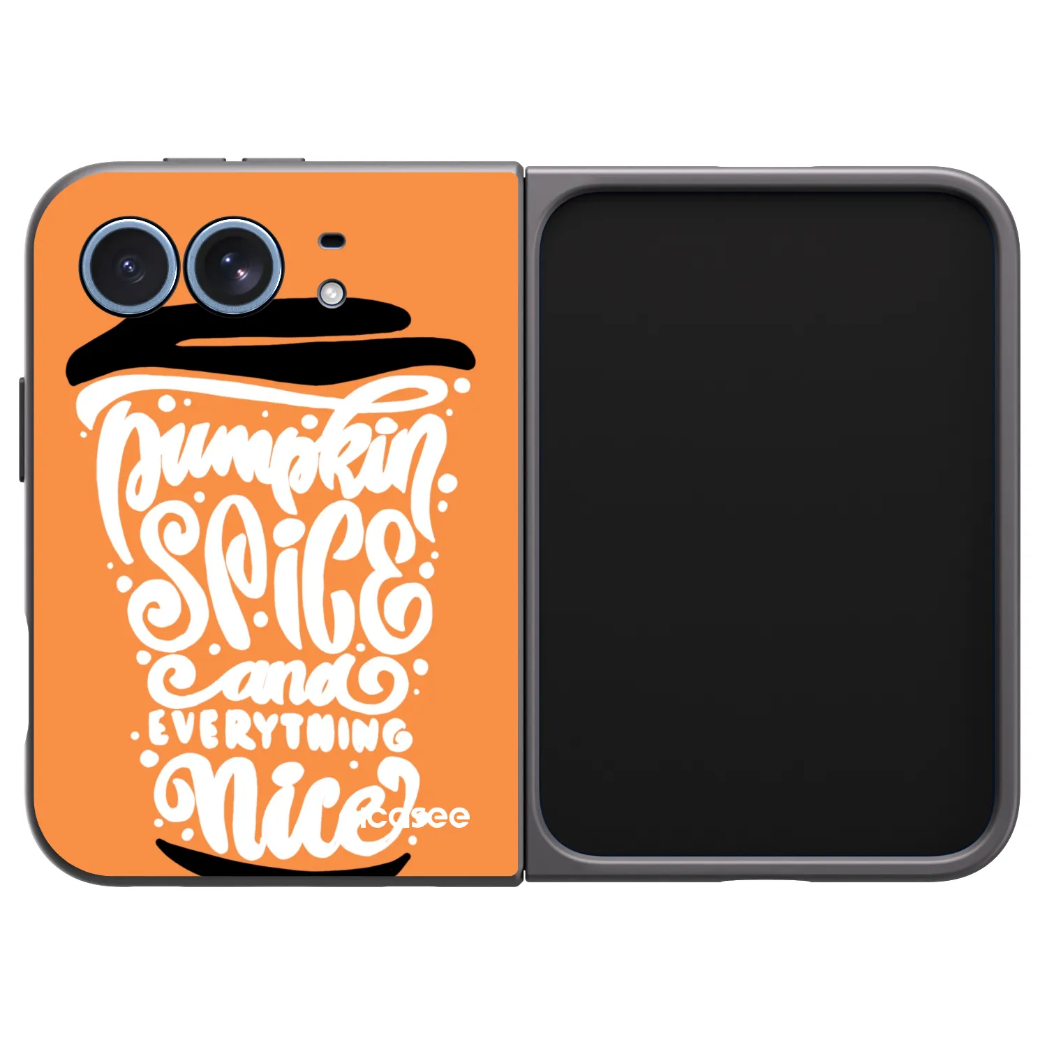 Picasee silikónový čierny obal pre Apple iPhone Ultra - Pumpkin coffee
