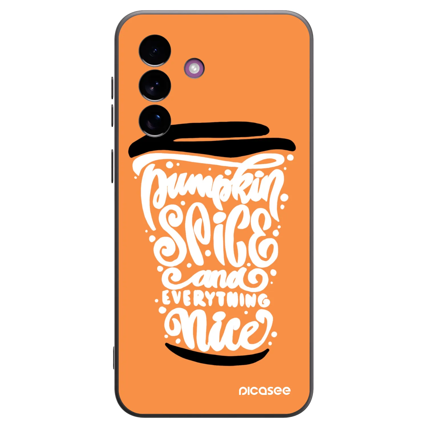 Picasee silikónový čierny obal pre Samsung Galaxy A37 - Pumpkin coffee