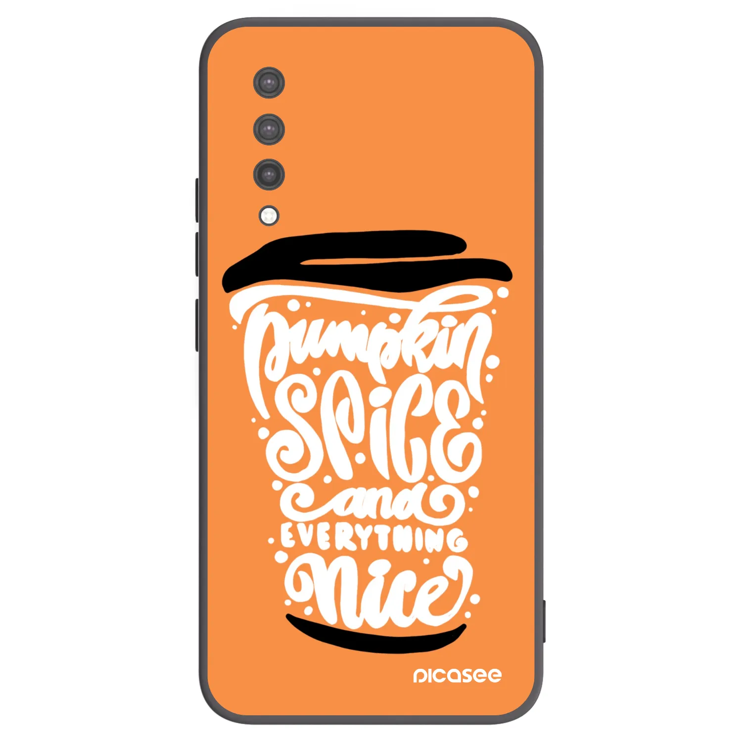 Picasee silikónový čierny obal pre Xiaomi Mi 9 Lite - Pumpkin coffee