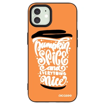 Picasee silikónový čierny obal pre Apple iPhone 12 - Pumpkin coffee
