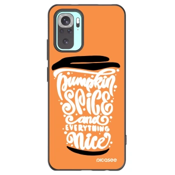 Picasee silikónový čierny obal pre Xiaomi Redmi Note 10 Pro - Pumpkin coffee