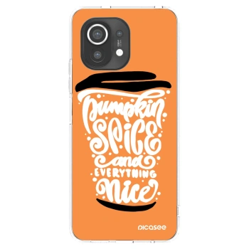 Picasee silikónový prehľadný obal pre Xiaomi Mi 11 - Pumpkin coffee
