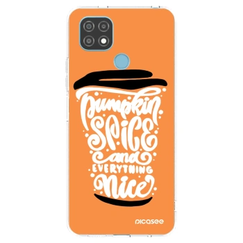 Picasee silikónový prehľadný obal pre Realme C21 - Pumpkin coffee