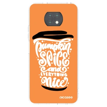 Picasee silikónový prehľadný obal pre Xiaomi Redmi Note 9T - Pumpkin coffee