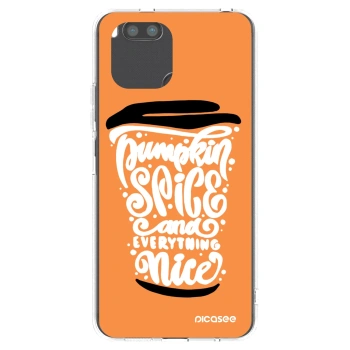 Picasee silikónový prehľadný obal pre Xiaomi Redmi A1 - Pumpkin coffee