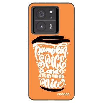 Picasee silikónový čierny obal pre Xiaomi 13T Pro - Pumpkin coffee