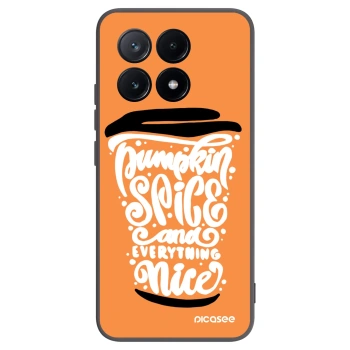 Picasee silikónový čierny obal pre Xiaomi Poco X6 Pro - Pumpkin coffee