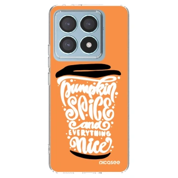Picasee silikónový prehľadný obal pre Xiaomi 14T Pro - Pumpkin coffee