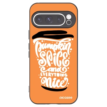 Picasee silikónový čierny obal pre Google Pixel 9 Pro - Pumpkin coffee