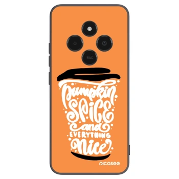 Picasee silikónový čierny obal pre Xiaomi Poco C75 - Pumpkin coffee