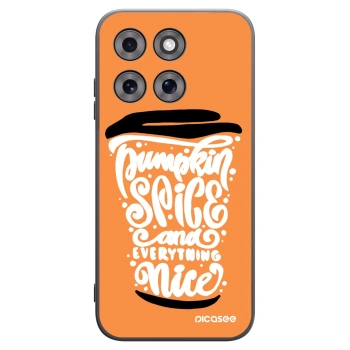 Picasee silikónový čierny obal pre Motorola Moto G77 - Pumpkin coffee