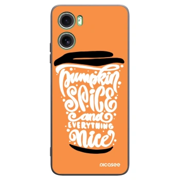 Picasee silikónový čierny obal pre Motorola Moto G06 - Pumpkin coffee