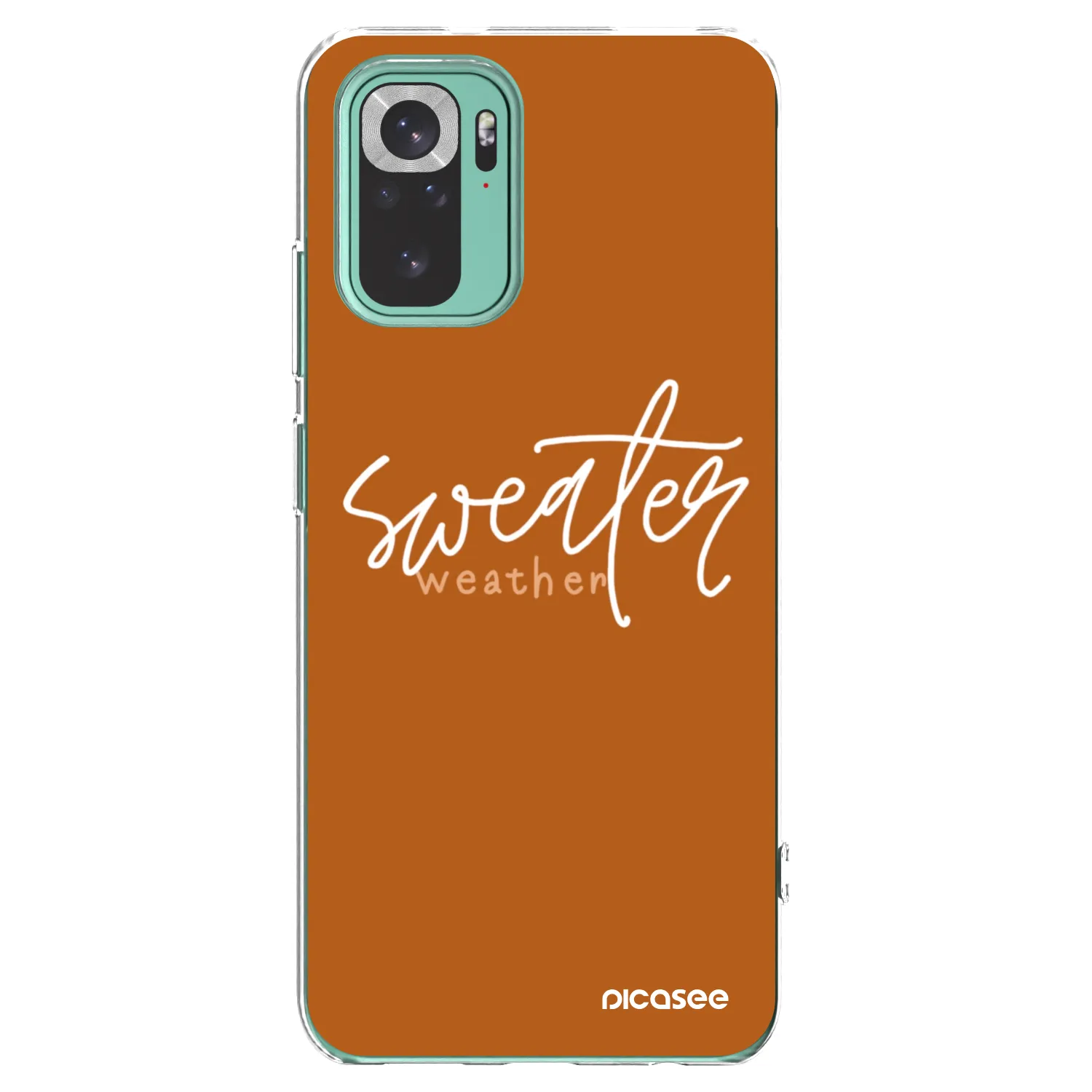 Picasee silikónový prehľadný obal pre Xiaomi Redmi Note 10 Pro - Sweater weather
