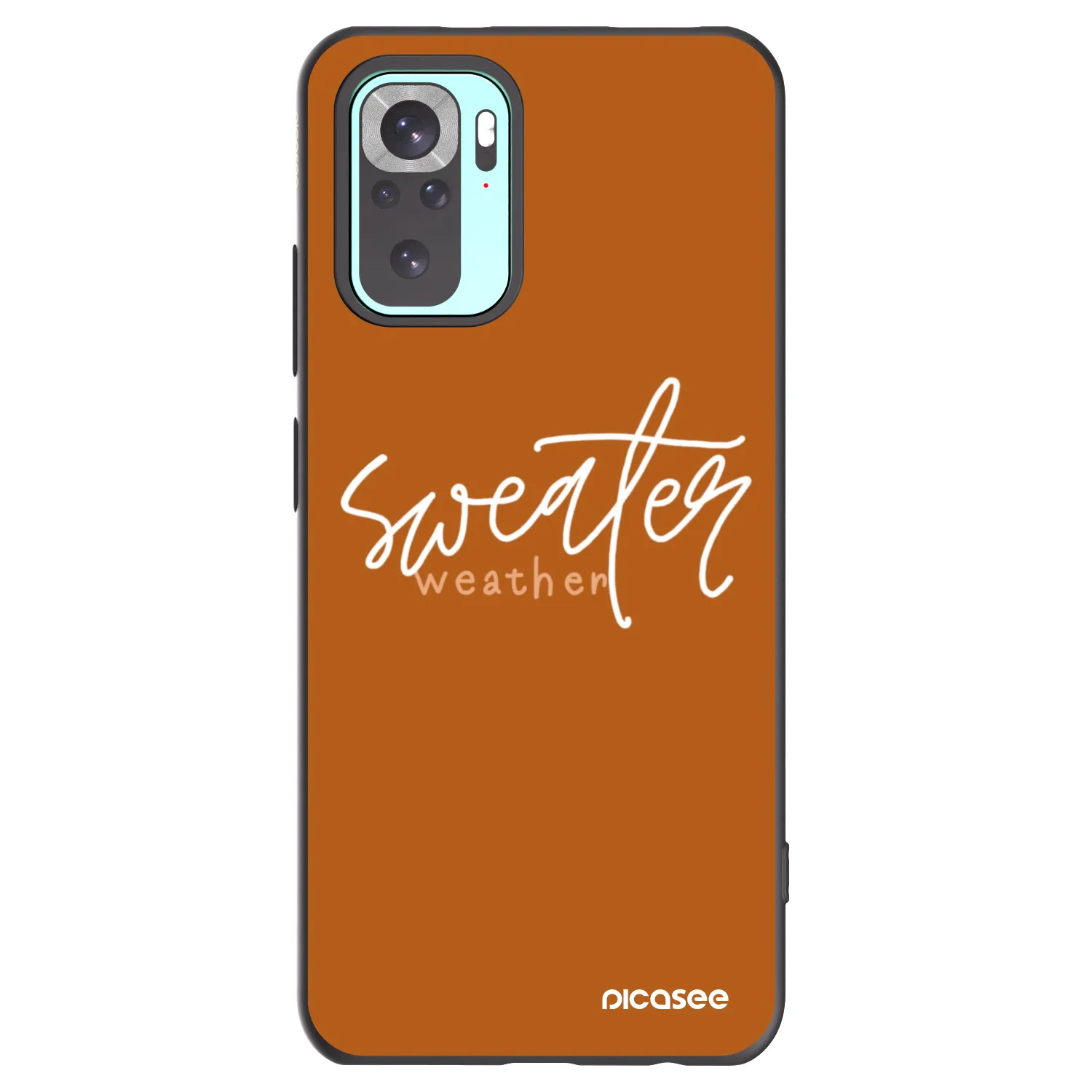 Picasee silikónový čierny obal pre Xiaomi Redmi Note 10 Pro - Sweater weather