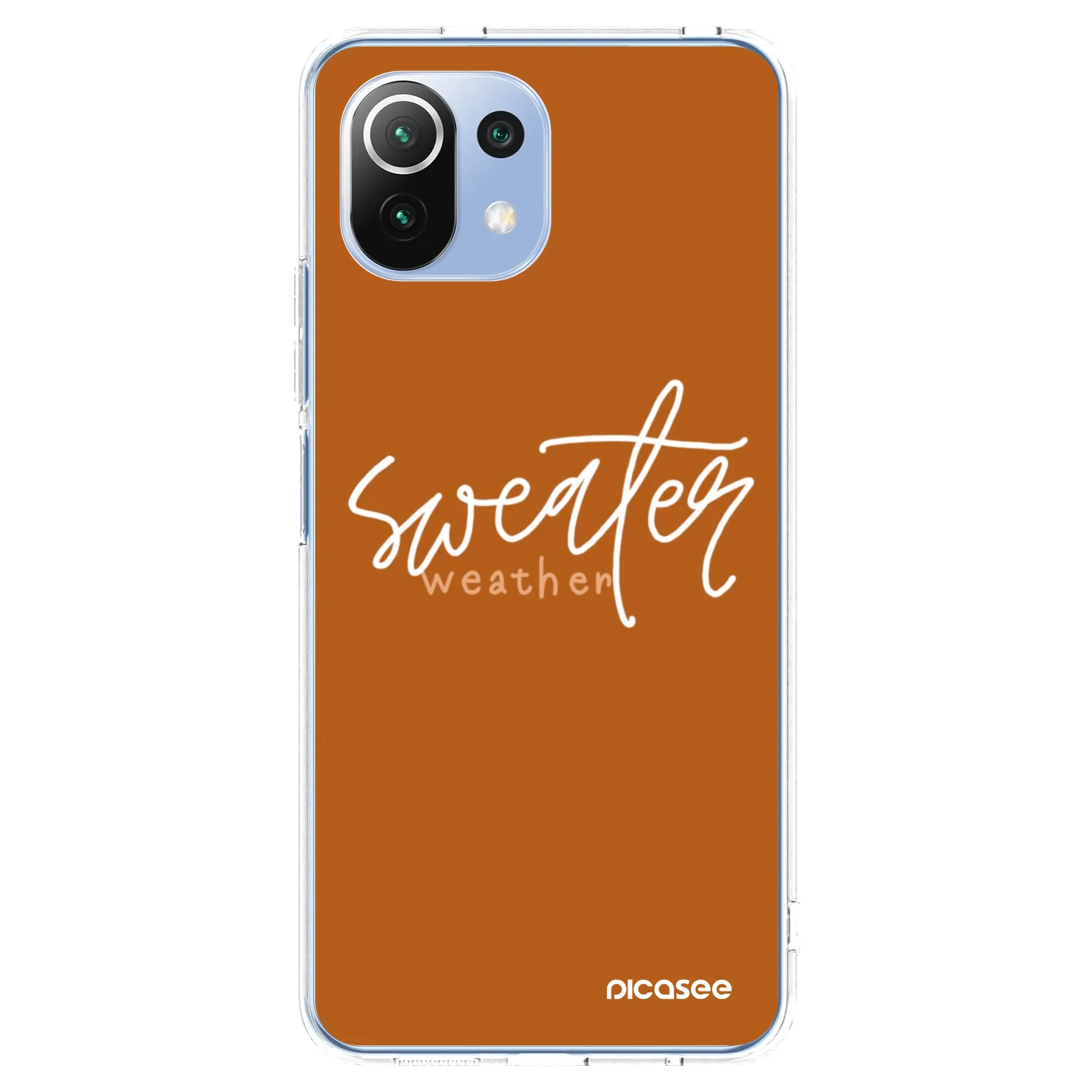 Picasee silikónový prehľadný obal pre Xiaomi Mi 11 Lite - Sweater weather