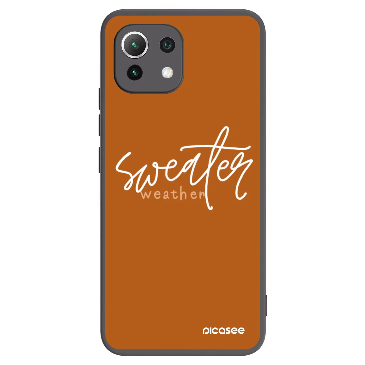 Picasee silikónový čierny obal pre Xiaomi Mi 11 Lite - Sweater weather