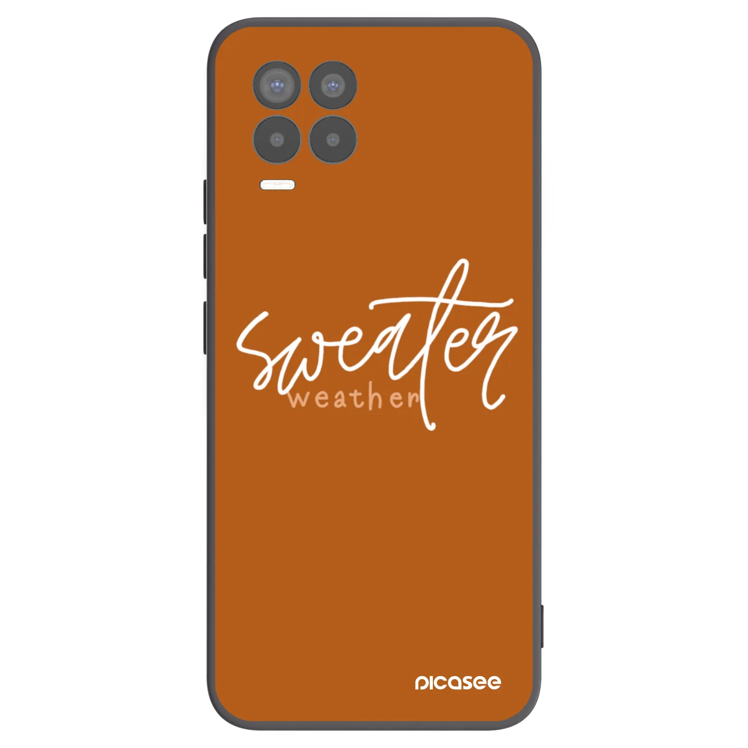 Picasee silikónový čierny obal pre Realme 8 Pro - Sweater weather