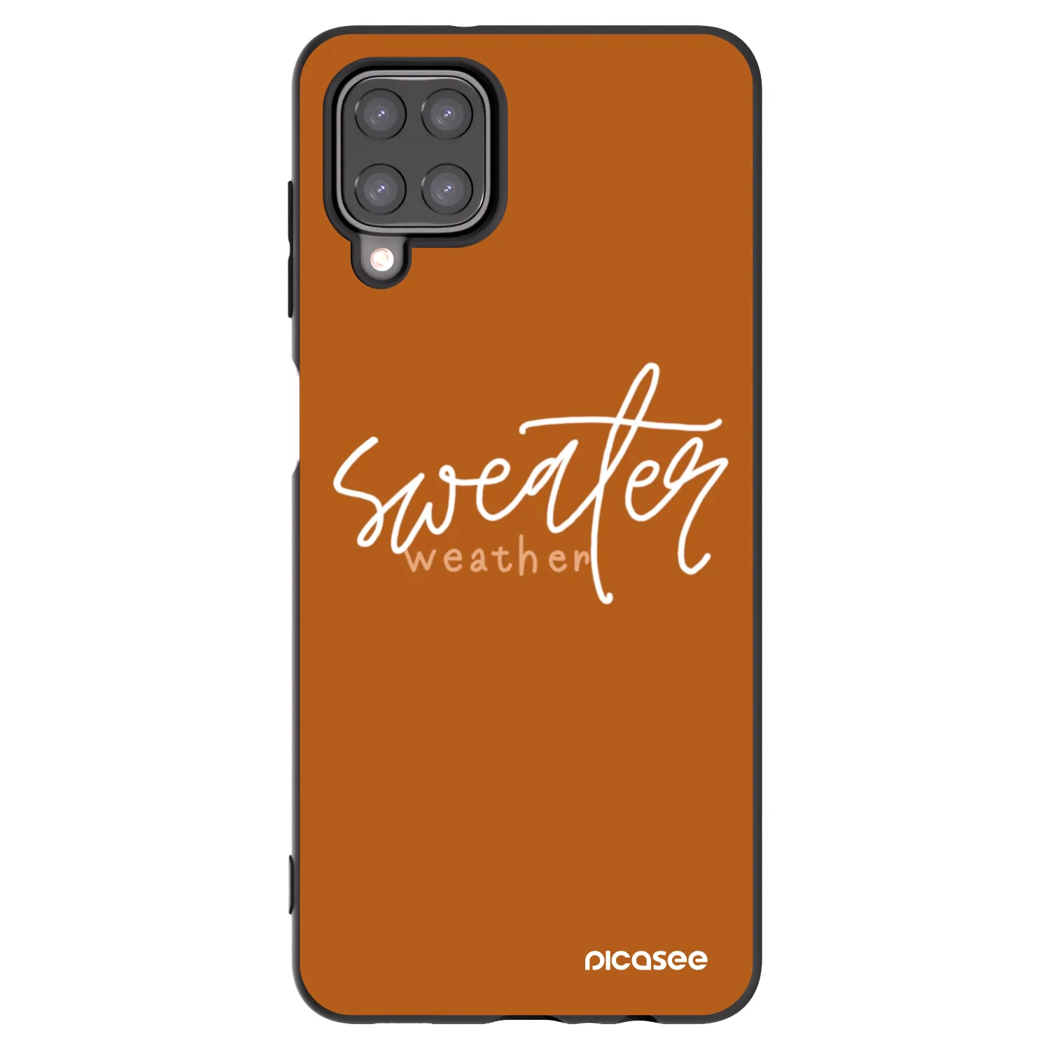 Picasee silikónový čierny obal pre Samsung Galaxy M12 M127F - Sweater weather
