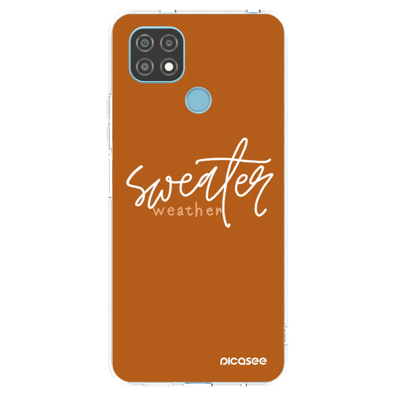 Picasee silikónový prehľadný obal pre Realme C21 - Sweater weather
