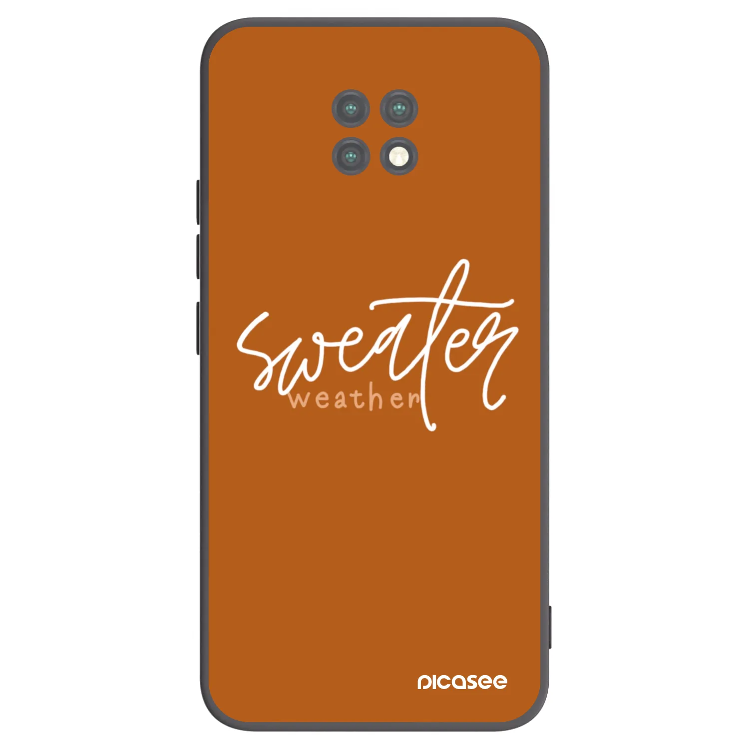 Picasee silikónový čierny obal pre Xiaomi Redmi Note 9T - Sweater weather